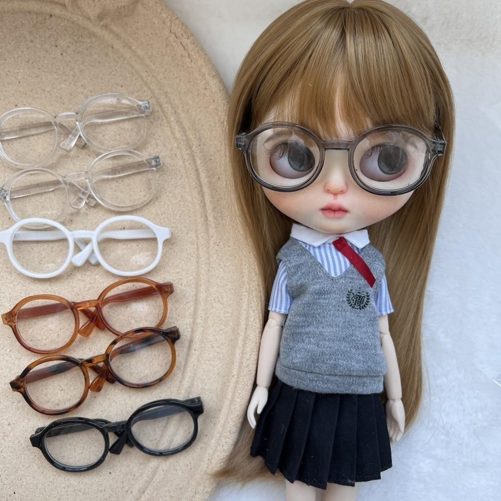 Для кукол Blythe Labubu Ob22/Ob24 Очки 20 см 15 см Кукла из хлопка Кукла-звезда Прозрачные Очки Аксессуары