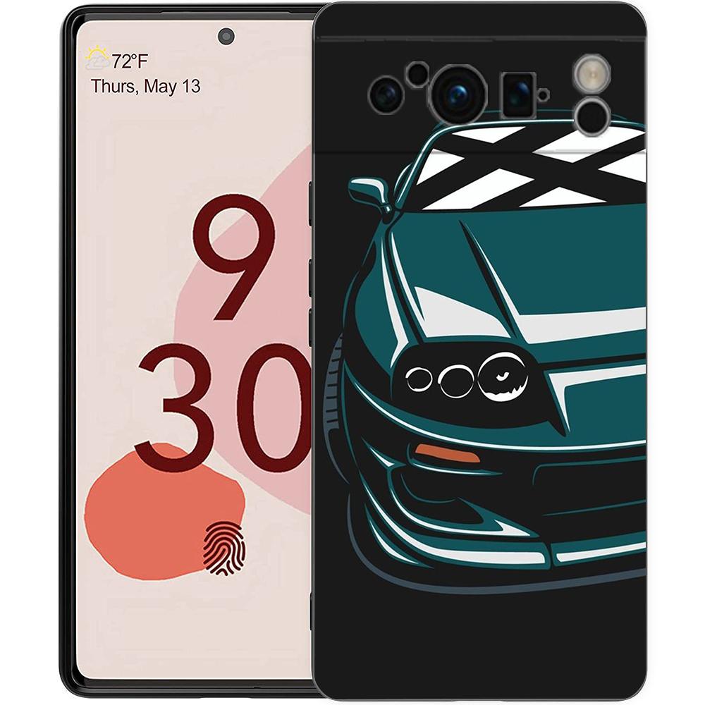Чехол для телефона JDM Type R Civic Sport для Google Pixel 8 7 6 Pro 8A 6A 7A 5G, мягкий силиконовый, ударопрочный TPU, черная крышка, Fundas