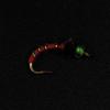 10pcs Midge Nymph Fly Green Red Fly Fishing Bait Lures Hegene / # 14 Gold Color Hook