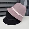 High quality simple bucket hat spring and summer breathable cotton and linen sun hat women's literary sunscreen basin hat bucket hat