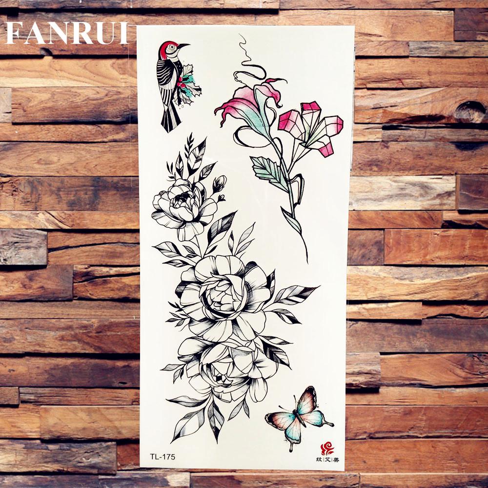 3D Scorpion Temporary Tattoos Realistic Fake Dreamcatcher Wolf Fox Owl Tatoos Sticker For Women Men