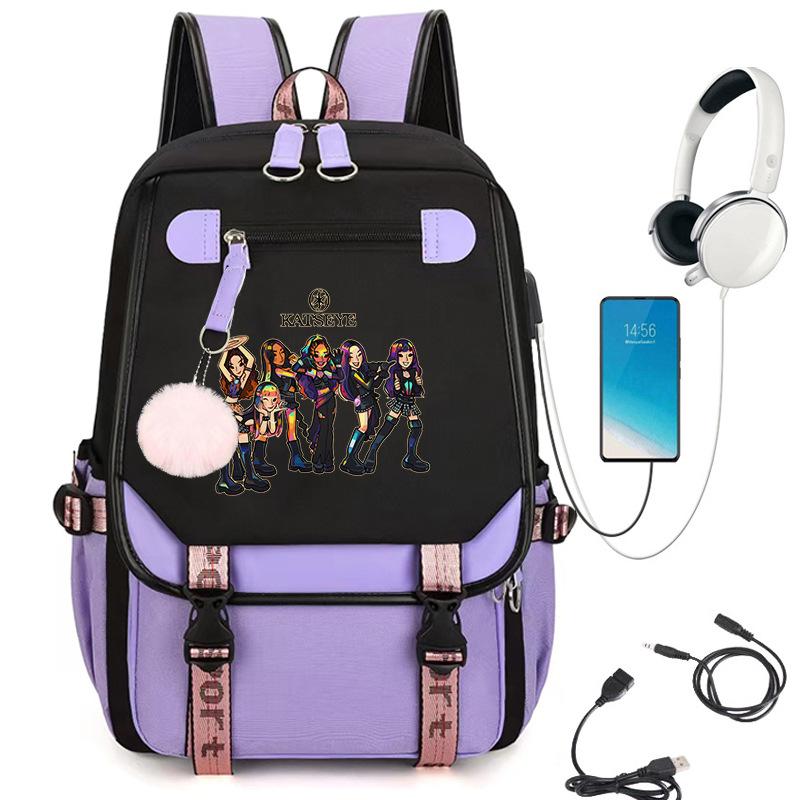 KATSEYE School Backpack for Students Fashion Laptop Daypack Lightweight Water-Resistant Large Capacity 60123-16