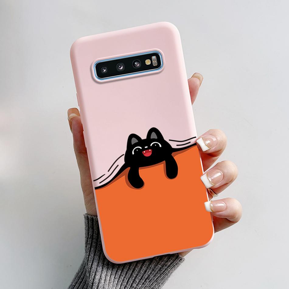 For Samsung Galaxy S10 Plus Case SM-G975F Astronaut Phone Cover For Samsung S10 S10E SM-G973F SM-G970F S 10 S10Plus S10e Bumper