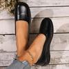 2024 Новая мода однотонные популярные женские туфли на плоской подошве с неглубоким носком удобная верхняя одежда женская обувь с круглым носком