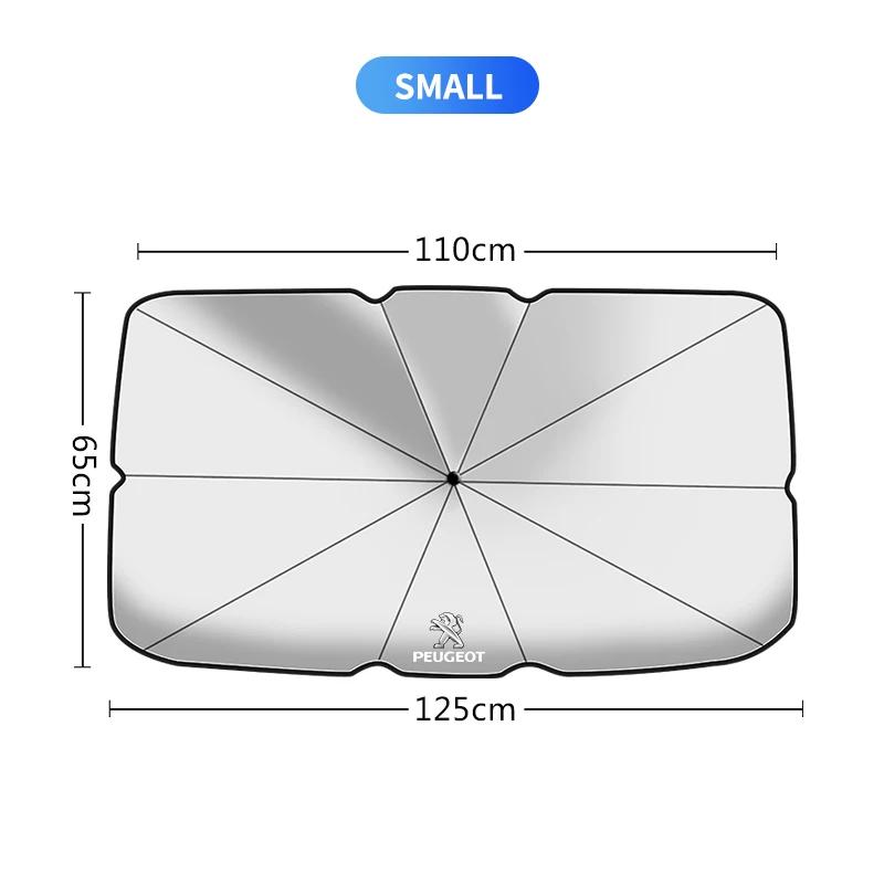 For Peugeot Car Front Window Sunshade Cover Windshield Folding Sun Shade For Peugeot 407 508 2008 5008 307 308 3008 206 207 208