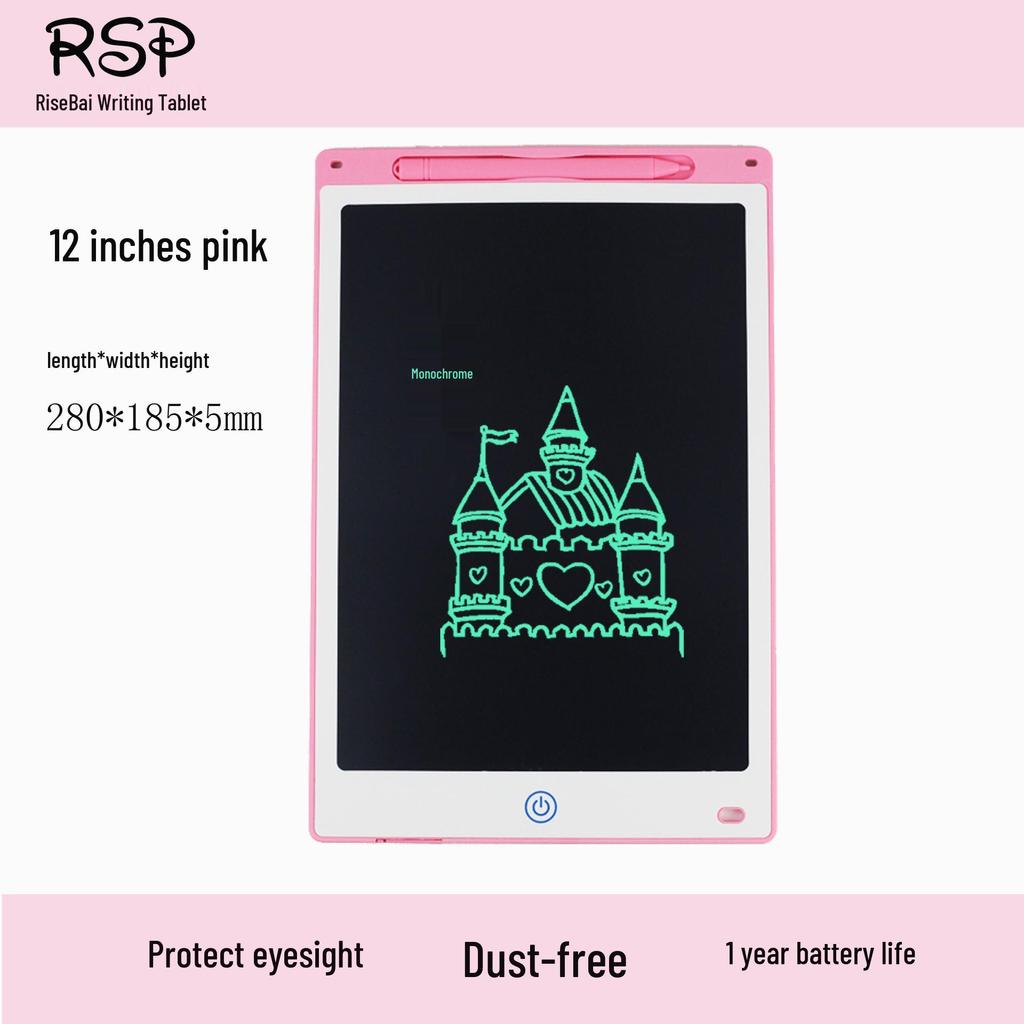 White LCD Drawing Board for Kids - 8.5", 10", 12" Educational Handwriting & Art Toy