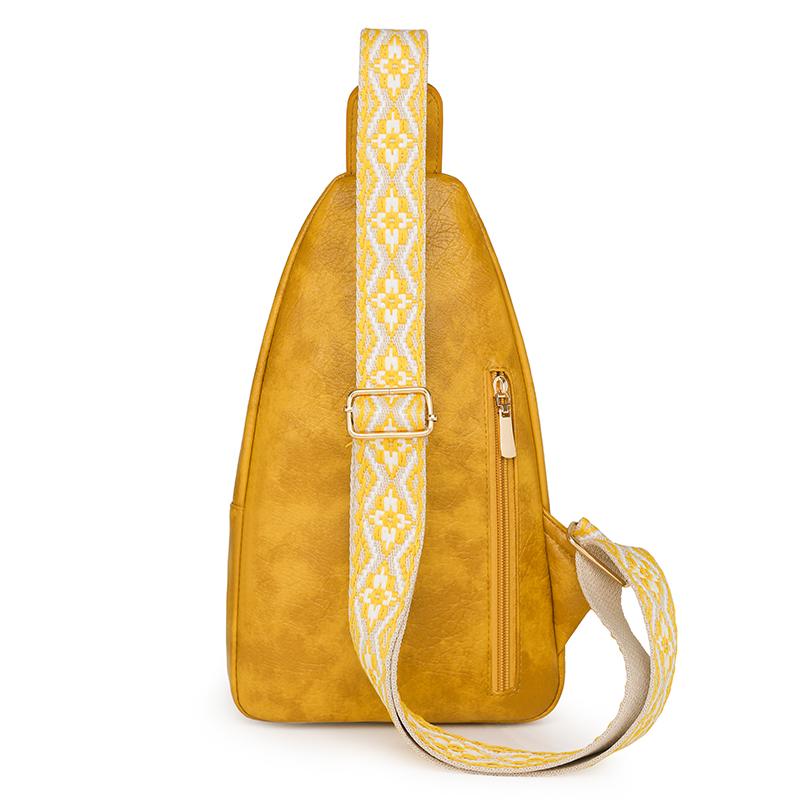 Женская сумка-ретро на грудь, однотонная сумка через плечо, поясная сумка