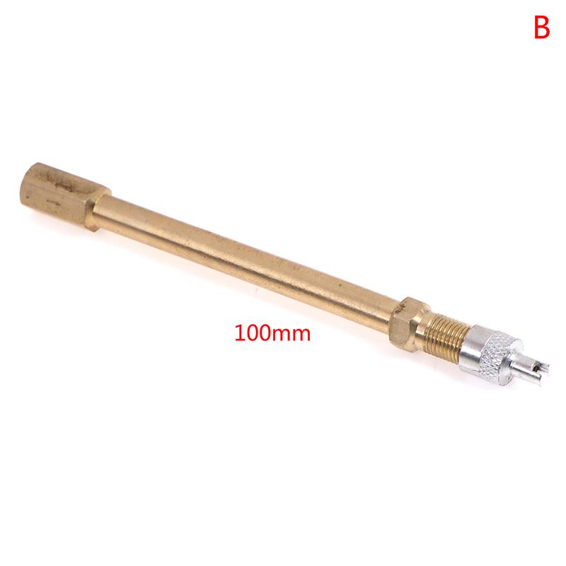 Car Auto Truck Brass Wheel Tire Valve Cap Tyre Stem Extension Pole Extender