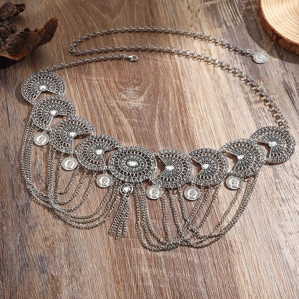 Waist Style Bohemian Chain With Alloy Embellishments And Tassels For Festival