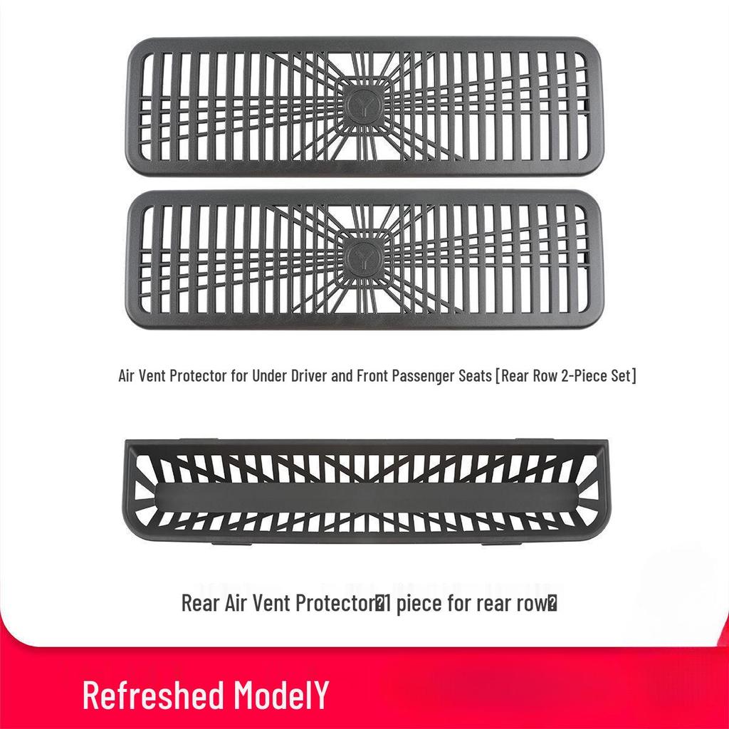 MYModel3 Rear Console Screen & Air Vent Protective Mesh Cover