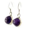 Les Trésors De Lily [E0979] - Amethyst 'Charms' Silver Earrings