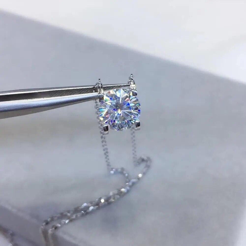 Серебро 925, оригинальный 3-каратный бриллиант, проба, бриллиантовая огранка, цвет D, муассанит, драгоценный камень, ожерелье с подвеской в ​​виде головы коровы для девочек-подростков