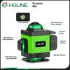 HGLINE 4D 16-линейный лазерный уровень с зеленым светом, лазерный луч, приложение для лазерного уровня, дистанционное управление, горизонтальные и вертикальные уровни, инструменты