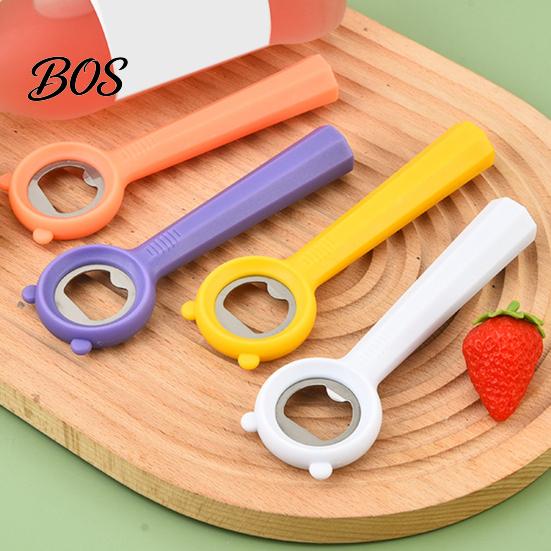 Small Desktop Bottle Opener Cute Bear Opener, Stainless Steel Beer Cap Remover with Non Slip Compact Handle, Portable Kitchen Bar Tool for Soda, Gift