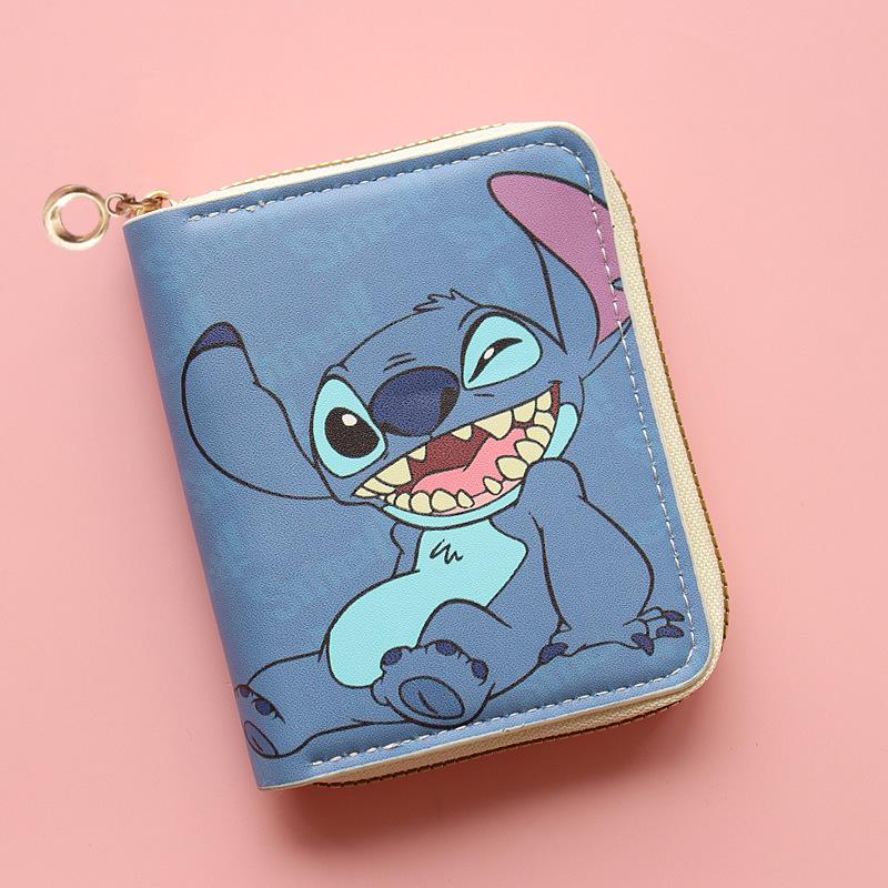 2024 Men's Cartoon Zipper Wallet: Compact Coin Purse & Card Holder