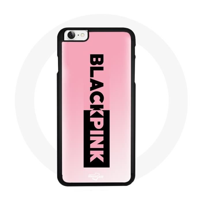 Case for Iphone 5 Blackpink K-pop Group Logo Black Pink Pink Background