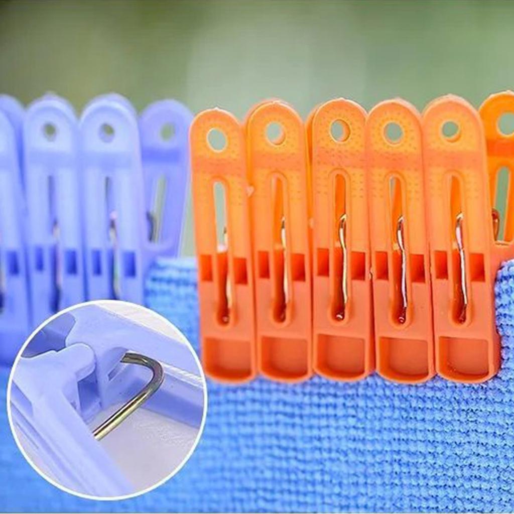 Пластиковый зажим для белья, зажим для белья, 20 цветных зажимов для одежды, 4 цвета зажима для одежды для семейного пляжного кемпинга, зажим для носков, одеял, одежды