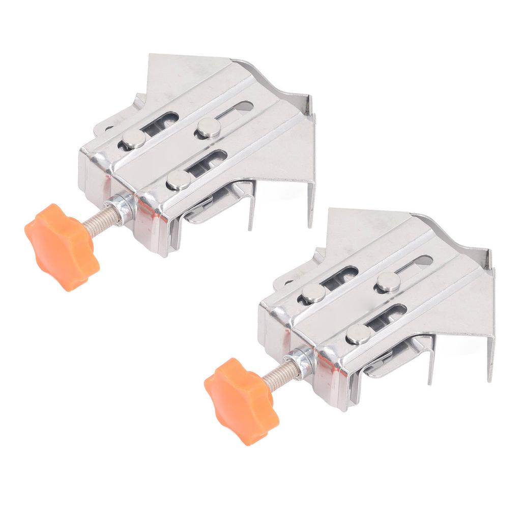 2 шт. Угловой зажим из нержавеющей стали с закрытым зевом, 90 градусов, быстрозажимной угловой зажим для деревообработки