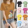 2024 Summer Women's Korean Cartoon Round Neck T-Shirt