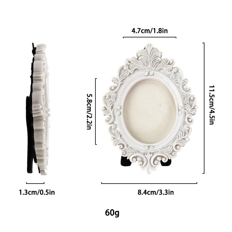 European Victorian Style Retro Gold Mini Picture Frame Luxury Small Photo Frame Display Accessories Ornaments Photography Props