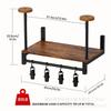 Wooden Motorcycle Helmet Holder with 5 Hooks Helmet Storage Hanger Wear Resist Gear Storage Rack for Motorcycle Accesories