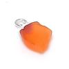 Natural Carnelian Rough Gemstone 925 Sterling Silver Jewelry Pendant 0.59" y1C29