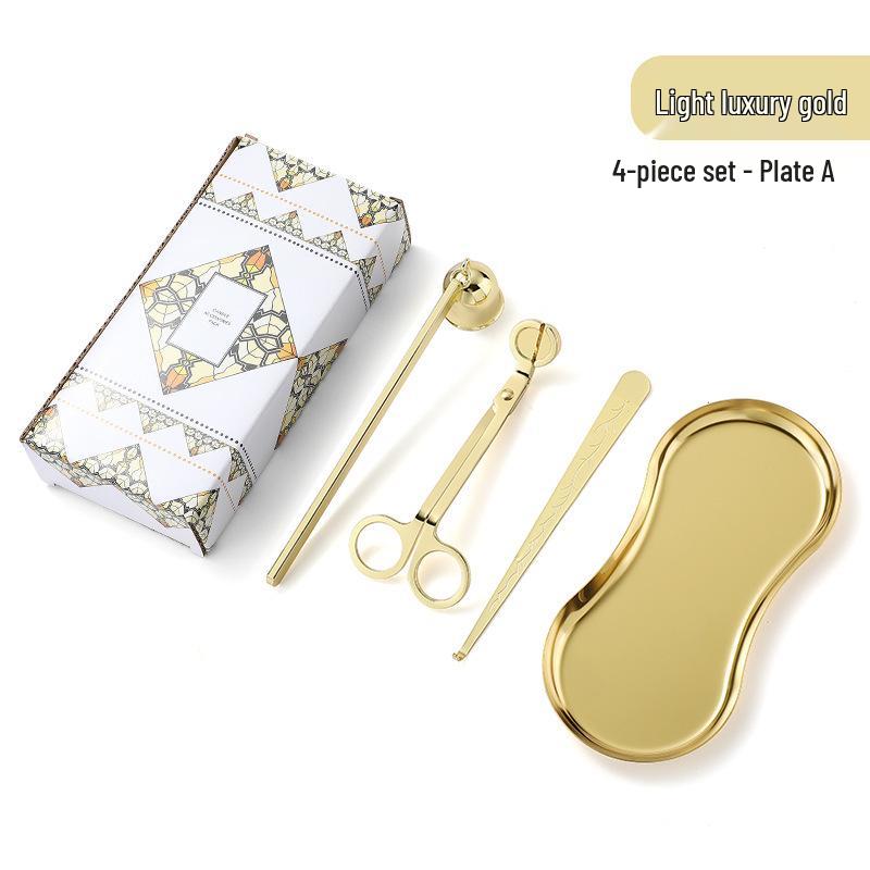 Набор инструментов для ароматерапевтических свечей из нержавеющей стали: Маленький тушитель и ножницы