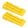 1 Pair RV Leveling Ramps 3 Stage Yellow Trailer Camper Wheel Chocks for Stabilizing Uneven Ground an
