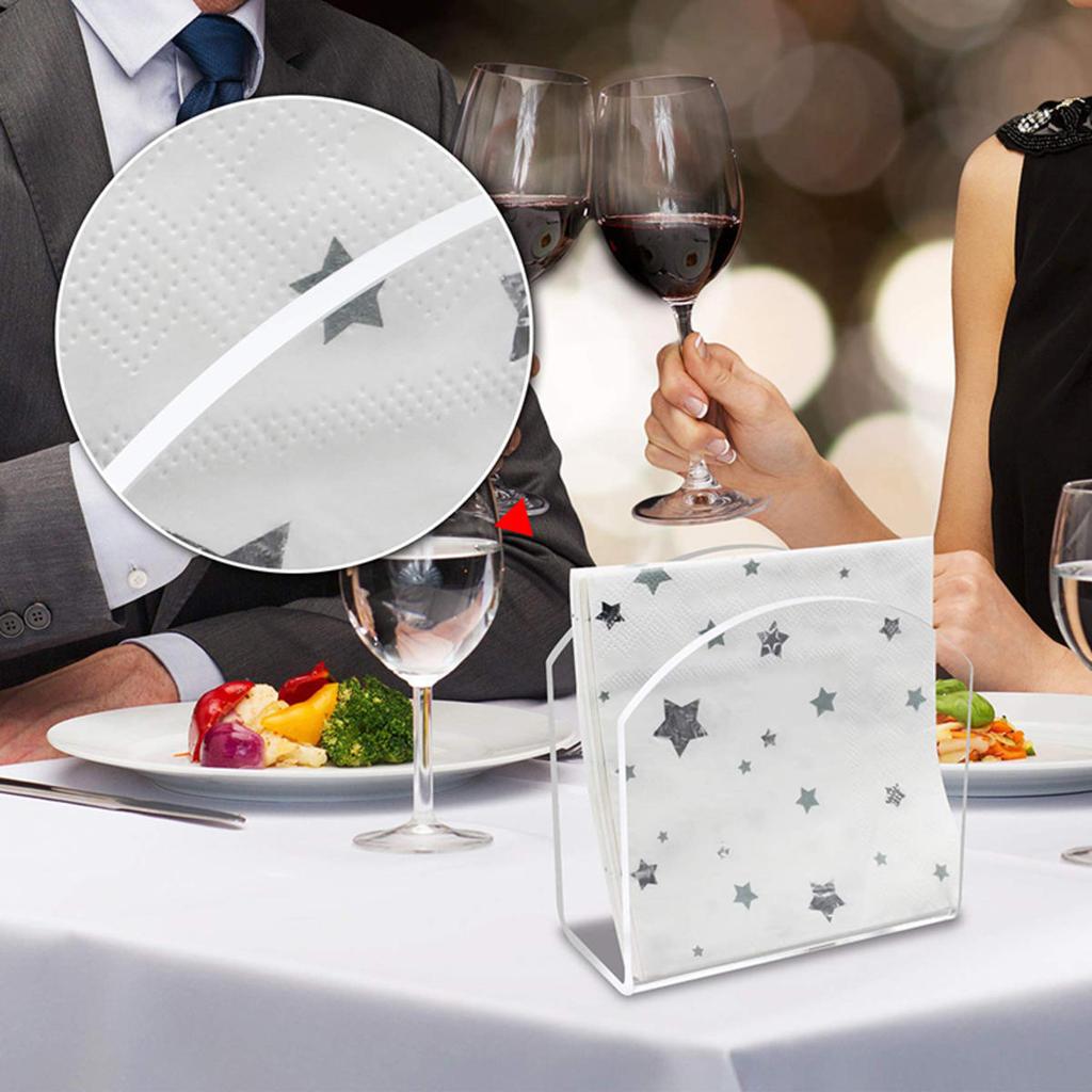 Акриловый диспенсер для салфеток, держатель, поднос для напитков, U-образная прозрачная коробка для салфеток, подставка для салфеток, стойка для хранения носовых платков