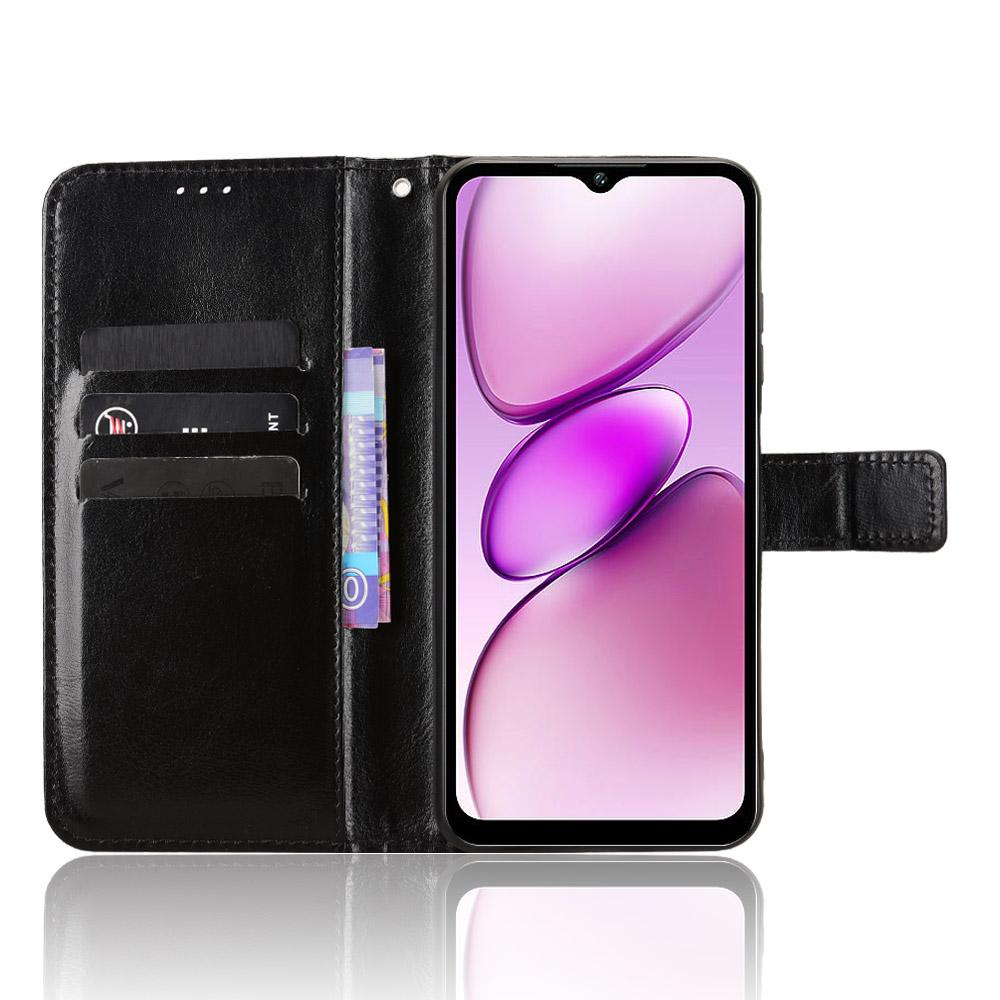 Для Oukitel C5 2025 Кошелек-чехол с подставкой и слотами для карт – Ударопрочный, пылезащитный, Бизнес-чехол-книжка из прочной кожи