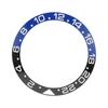 38mm Diameter Black Blue Watch Bezel Insert Base Ring White Character Ceramic GMT Wristwatch Bezel