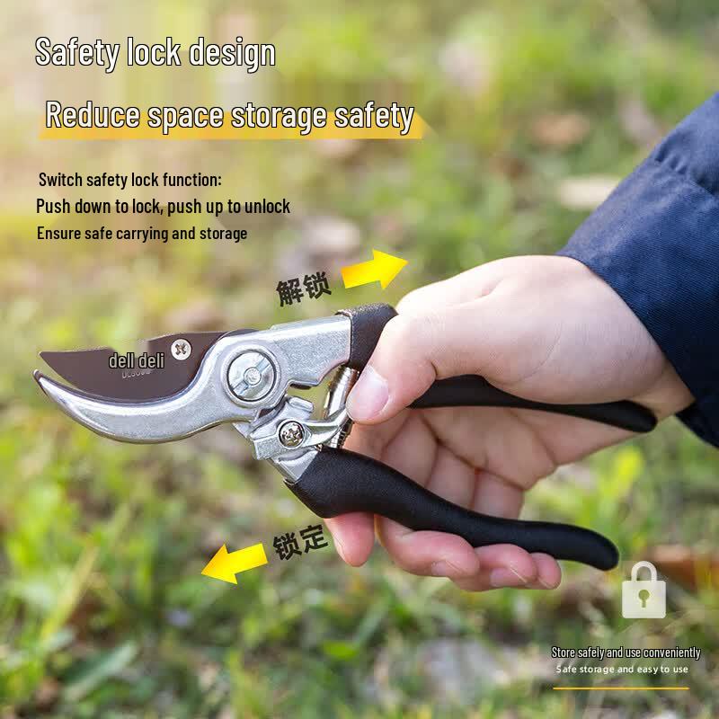Deli 8.5-inch Labor-Saving Pruning Shears