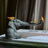 Фигурки счастливых слонов, украшения для садовых животных, домашний декор, украшения для гостиной, сувениры, поделки, кавайные аксессуары