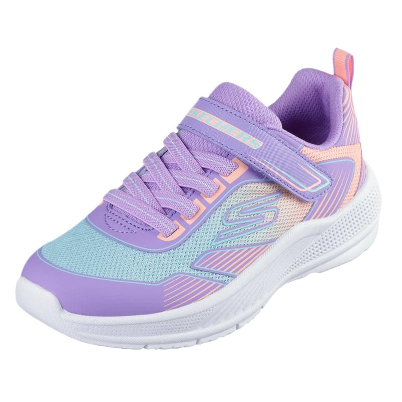 Skechers Детские кроссовки Microspec Advance Oasis Point Повседневная мода Низкие кроссовки Детские кроссовки Фиолетовые 303657L-LVMT
