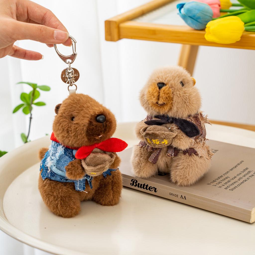Groundhog Soft Plush Keyring With Interactive Sound For Kids And Collectors