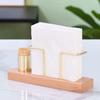 Metal Tissue Box Gold Tissue Dispenser Multi-use Napkin Holder  Restaurant