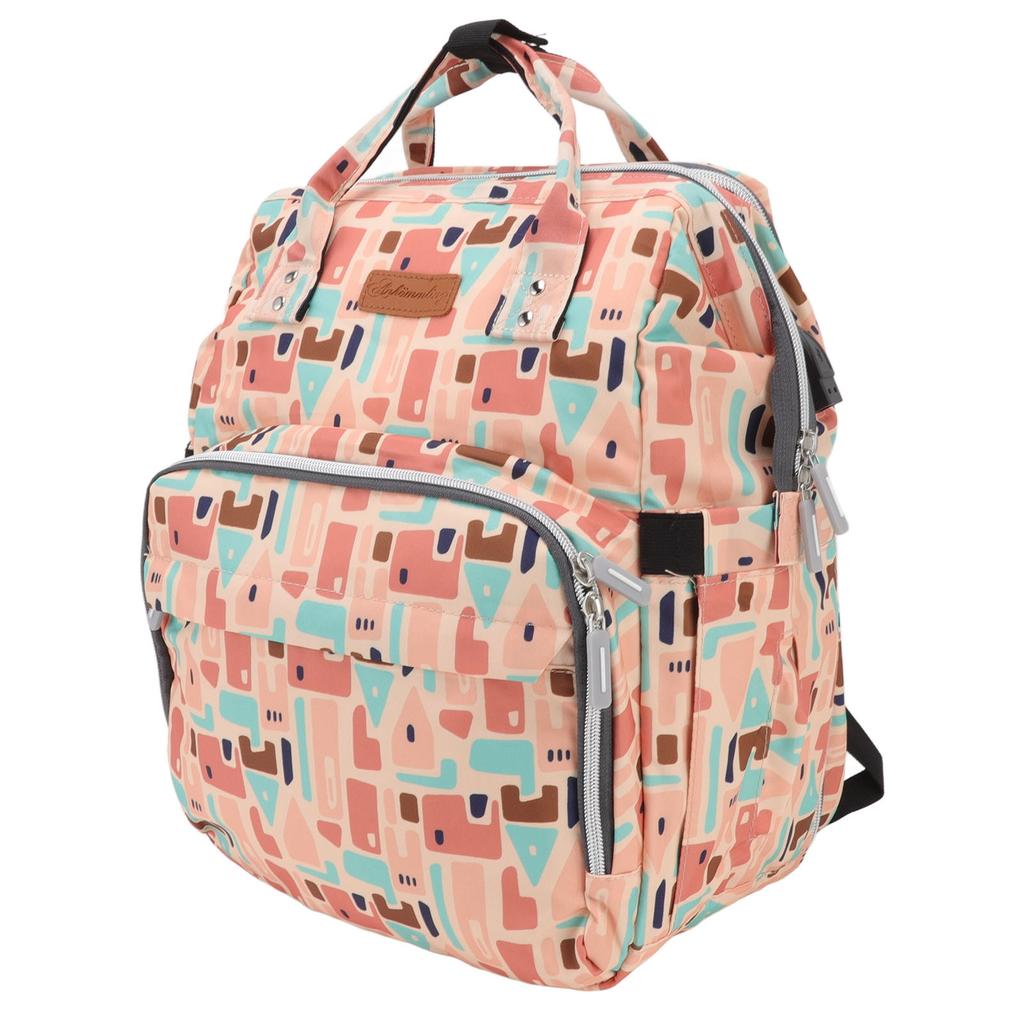 Baby Diaper Changing Bag Portable Crib Backpack Multifunctional Folding 20L Large Capacity for