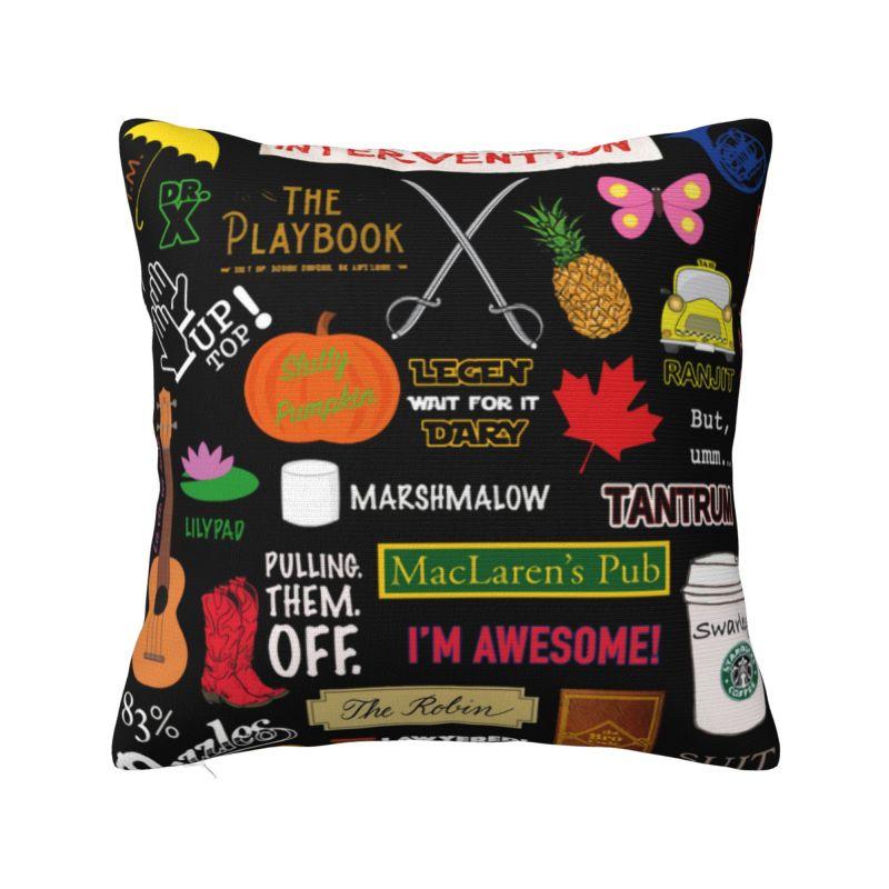Custom Modern How I Met Your Mother Cushion Cover Soft TV Show Throw Pillow Case Bedroom Decoration