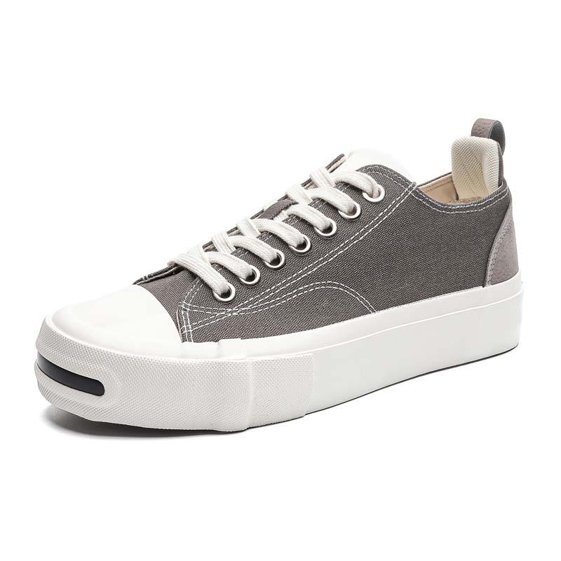 Italian Canvas Shoes Men's Flat Designer Antiskid Walking Shoes Youth Casual Cricket Shoe Fashion Trend Board Comfort Sneaker