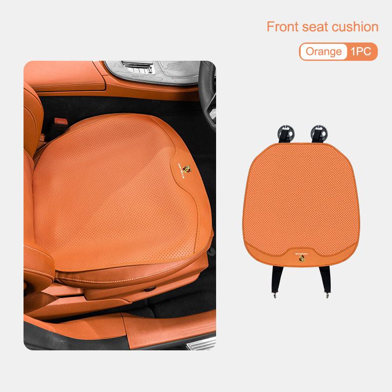 Car Seat Cover Sweatproof Breathable Anti-slip Seat Mat Pad For Porsche Cayenne Panamera Macan Boxster Cayman 718 911 Sticker