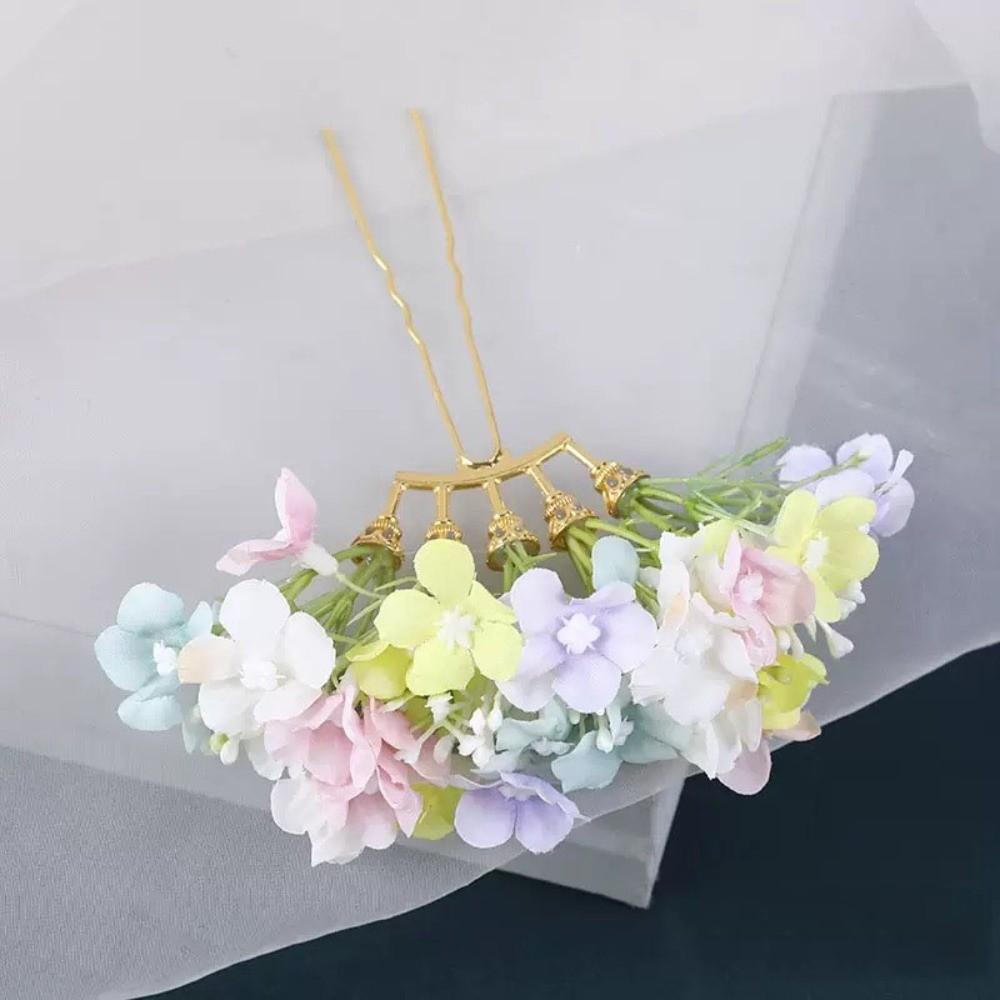 Fairy Flower Hair Stick Bohemian Thai Hair Fork Vintage Bride Hair Accessories Bridesmaid