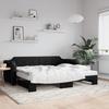 VidaXL Daybed with Pull-out Bed Black 80x200 Cm Fabric 3197631