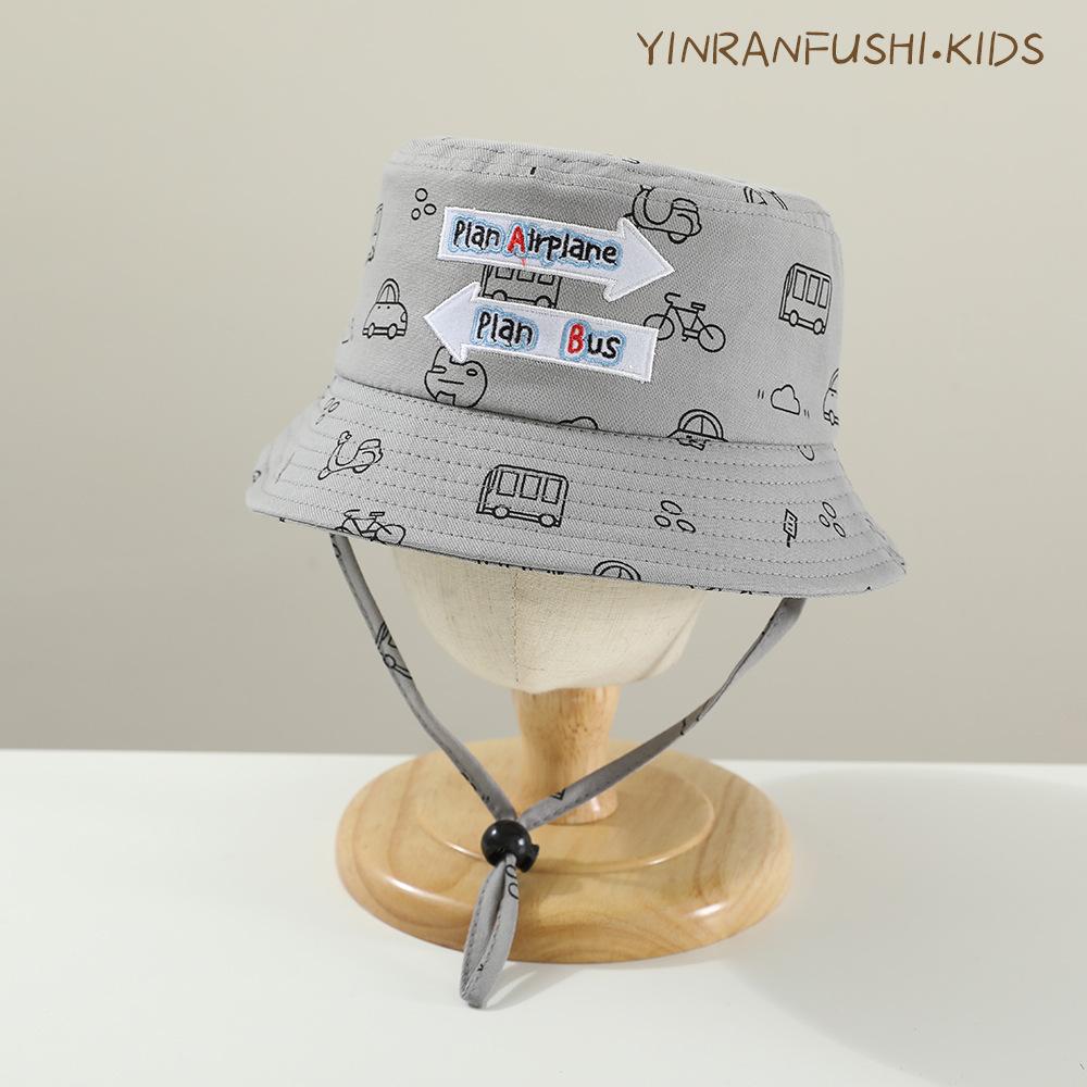 Spring and Summer Baby Fisherman Hat Korean Version Girl Cartoon Sun Hat Boy Basin Hat Sun Protection Sun Hat Children Hat Trend