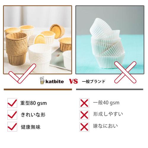 Katbite 150 Pcs Standard Size Parchment Paper Cupcake Liners, Christmas Cupcake Liners, Muffin Baking Liners, Heavy Duty Greaseproof Wrappers for Bake