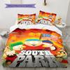 South Park Poster Pattern Bedding Home Decoration Birthday Gift ( 1 duvet cover + 2 pillowcase, without core),fan merchandise.