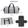 Geestock 2 In 1 Foldable Suit Travel Bag Garment Duffle Bag Large Capacity Business Travel Luggage Bag Weekender Bag For Men