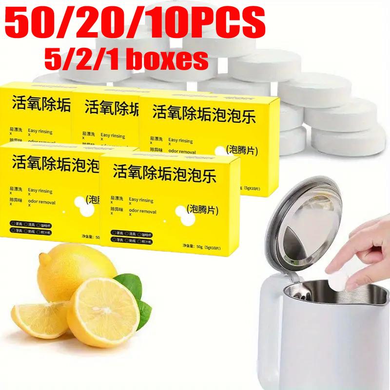 50/20/10pcs Citric Acid Descaler Tablets for Coffee Machines, Water Dispensers, Kettles, PET Material, Fresh and Effective Cleaning Solution