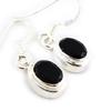 [C9527] - Silver 'Heaven' Onyx Earrings