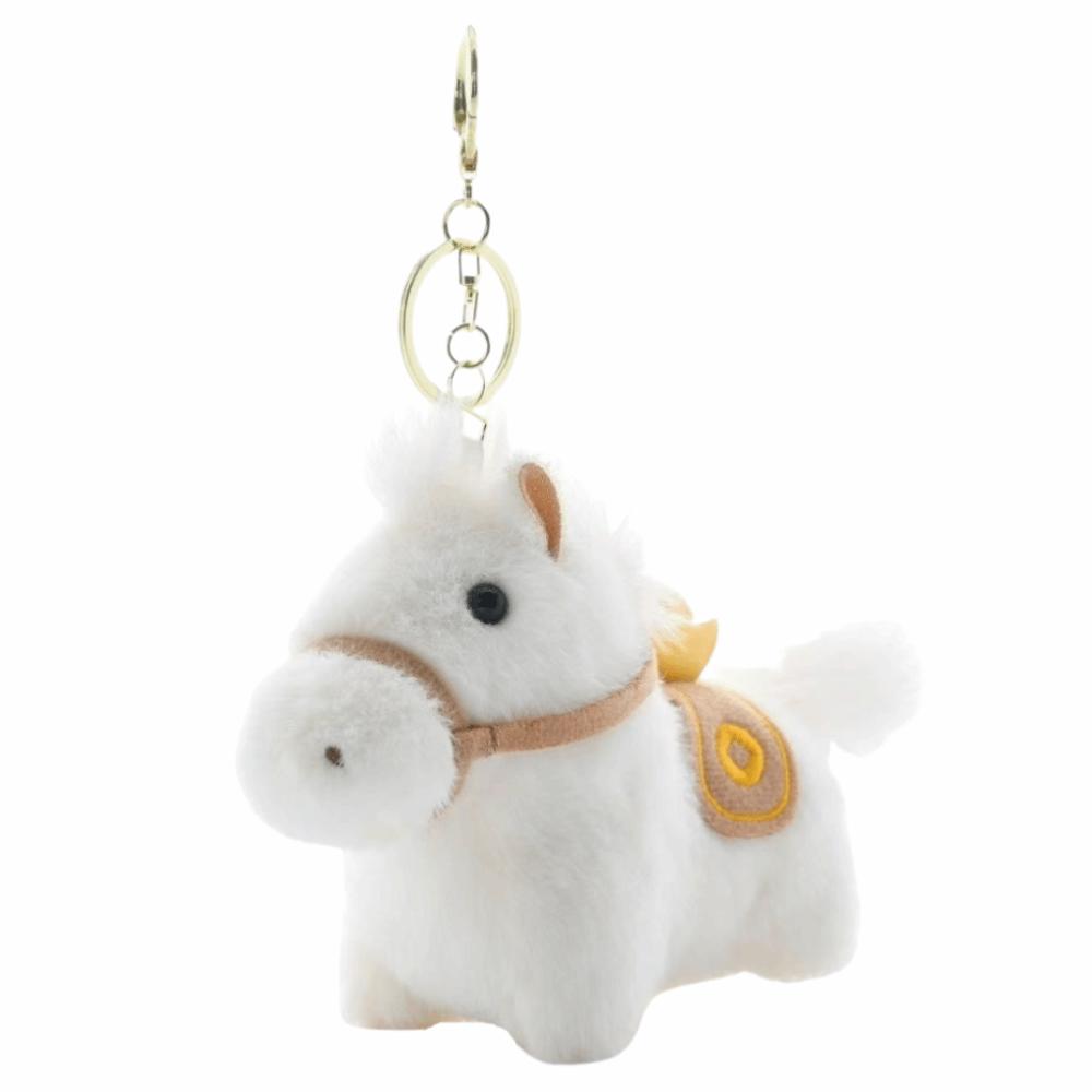 Mascot Dolls Yuanbao Pony Pendant Cute Stuffed Animal Keyring Plush Horse Keychain  Year of Horse