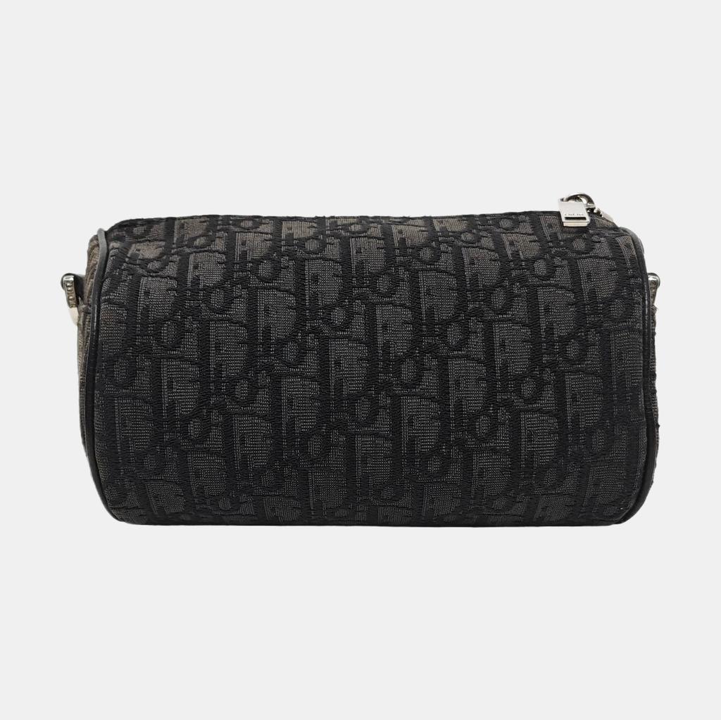 [Pre-Owned] Roller Oblique Embroidered Monogram Cylinder Messenger Bag - Fair #1AP0CZX
